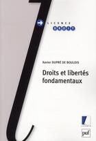 Couverture du livre « Droits et libertés fondamenaux ; licence droit » de Xavier Dupre De Boulois aux éditions Puf