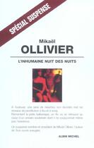 Couverture du livre « L'inhumaine nuit des nuits » de Mikael Ollivier aux éditions Albin Michel