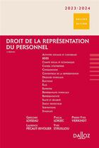 Couverture du livre « Droit de la représentation du personnel (édition 2023/2024) » de Loiseau et Lokiec aux éditions Dalloz