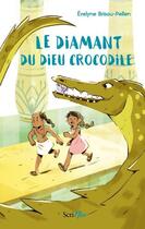 Couverture du livre « Le diamant du dieu crocodile » de Evelyne Brisou-Pellen aux éditions Scrineo