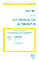 Couverture du livre « Spinoza et Descartes : sur la seconde partie ses Principia Philosophiae Cartesianae » de  aux éditions Societe Francaise De Philosophie