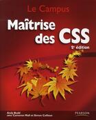 Couverture du livre « Maîtrise des CSS (2e édition) » de Budd/Collison/Moll aux éditions Pearson