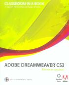 Couverture du livre « Dreamweaver cs3 ciab editioncouleur » de  aux éditions Informatique Professionnelle