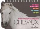 Couverture du livre « Mon calendrier perpétuel passion chevaux » de  aux éditions Play Bac