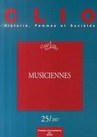 Couverture du livre « Musiciennes » de Thebaud/Zancari aux éditions Pu Du Midi