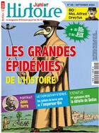 Couverture du livre « Histoire junior n 99 les grandes epidemies de l'histoire - septembre 2020 » de  aux éditions Histoire Junior
