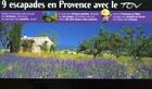 Couverture du livre « 9 Escapades En Provence Avec Le Tgv Mediterranee » de  aux éditions Panoramonde