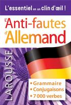 Couverture du livre « L'anti-fautes allemand » de  aux éditions Larousse