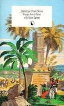 Couverture du livre « Voyage dans la Basse et la Haute Égypte » de Dominique-Vivant Denon aux éditions Gallimard
