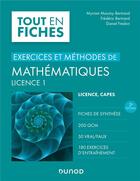 Couverture du livre « Exercices et méthodes de mathématiques ; licence 1 (2e édition) » de Daniel Fredon et Frederic Bertrand et Myriam Maumy-Bertrand aux éditions Dunod