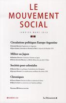 Couverture du livre « REVUE LE MOUVEMENT SOCIAL t.230 : janvier-mars 2010 » de Revue Mouvement Soci aux éditions La Decouverte