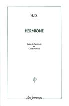 Couverture du livre « Hermione » de Hilda Doolittle aux éditions Des Femmes