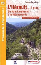 Couverture du livre « Hérault à pied ; PR - 34 - D034 (édition 2012) » de  aux éditions Ffrp