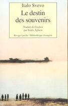 Couverture du livre « Le destin des souvenirs » de Italo Svevo aux éditions Rivages