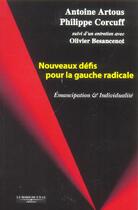 Couverture du livre « Nouveaux defis pour la gauche radicale » de  aux éditions Bord De L'eau