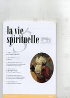 Couverture du livre « La vie spirituelle n 801 » de  aux éditions Cerf