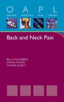 Couverture du livre « Back and Neck Pain » de D'Arcy Yvonne aux éditions Oxford University Press Usa