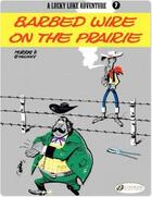 Couverture du livre « Lucky Luke t.7 : barbed wire on the prairie » de Rene Goscinny et Morris aux éditions Cinebook