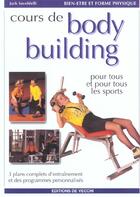 Couverture du livre « Cours de body-building » de Jacques Savoldelli aux éditions De Vecchi