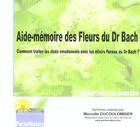 Couverture du livre « Aide-mémoire des fleurs du Dr Bach » de Michel Ducoulombier aux éditions Pocketnature