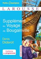 Couverture du livre « Supplément au voyage de Bougainville - Diderot » de Denis Diderot aux éditions Larousse