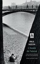 Couverture du livre « L'année de l'amour » de Paul Nizon et Martina Wachendorff et Michel Contat aux éditions Actes Sud