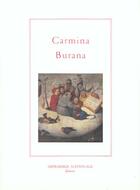 Couverture du livre « Carmina Burana » de Anonyme aux éditions Actes Sud