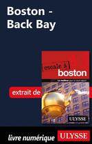 Couverture du livre « Boston ; Back Bay » de Collectif Ulysse aux éditions Ulysse