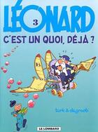 Couverture du livre « Léonard Tome 3 : Léonard, c'est un quoi, déjà ? » de Bob De Groot et Turk aux éditions Lombard