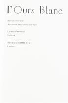 Couverture du livre « Indice » de Lorenzo Menoud aux éditions Heros Limite