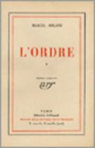 Couverture du livre « L'ordre » de Marcel Arland aux éditions Gallimard