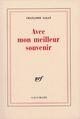 Couverture du livre « Avec mon meilleur souvenir » de Françoise Sagan aux éditions Gallimard (patrimoine Numerise)