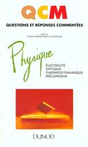 Couverture du livre « Qcm De Physique » de Claude Henry aux éditions Dunod