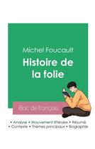 Couverture du livre « Réussir son Bac de philosophie 2023 : Analyse de l'Histoire de la folie de Michel Foucault » de Michel Foucault aux éditions Bac De Francais