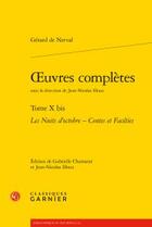 Couverture du livre « Les nuits d'octobre ; contes et facéties » de Gerard De Nerval aux éditions Classiques Garnier
