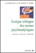 Couverture du livre « Lexique des termes psychanalytiques » de C. Wieder aux éditions Elsevier-masson