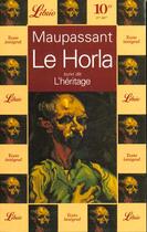 Couverture du livre « Le horla suivi de : l'heritage » de Guy de Maupassant aux éditions J'ai Lu