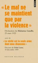Couverture du livre « Le mal ne se maintient que par la violence