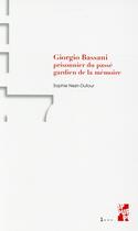 Couverture du livre « Giorgio bassani » de Nezri Dufour So aux éditions Pu De Provence
