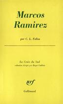 Couverture du livre « Marcos ramirez - aventures d'un enfant » de Fallas C.-L. aux éditions Gallimard