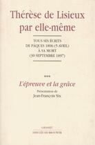 Couverture du livre « Thérèse de Lisieux par elle-même » de Jean-Francois Six aux éditions Desclee De Brouwer