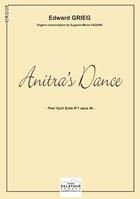 Couverture du livre « La danse d'anitra pour orgue » de Edvard Grieg aux éditions Delatour