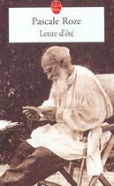 Couverture du livre « Lettre d'ete » de Roze-P aux éditions Le Livre De Poche