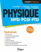 Couverture du livre « Physique ; MPSI-PCSI-PTSI » de  aux éditions Vuibert