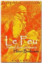 Couverture du livre « Le feu » de Henri Barbusse aux éditions Belenus