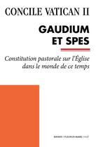 Couverture du livre « Concile Vatican II ; Gaudium et Spes » de  aux éditions Bayard/fleurus-mame/cerf