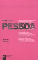 Couverture du livre « Proses Tome 1 ; 1912-1920 » de Fernando Pessoa aux éditions La Difference