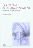 Couverture du livre « Économie & environnement » de Claudine Vlajcic aux éditions Pulg