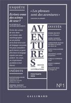 Couverture du livre « Aventures n1 printemps 2024 » de Collectifs aux éditions Gallimard