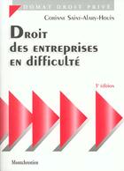 Couverture du livre « Dt entreprises en difficulte » de Saint-Alary-Houin Co aux éditions Lgdj